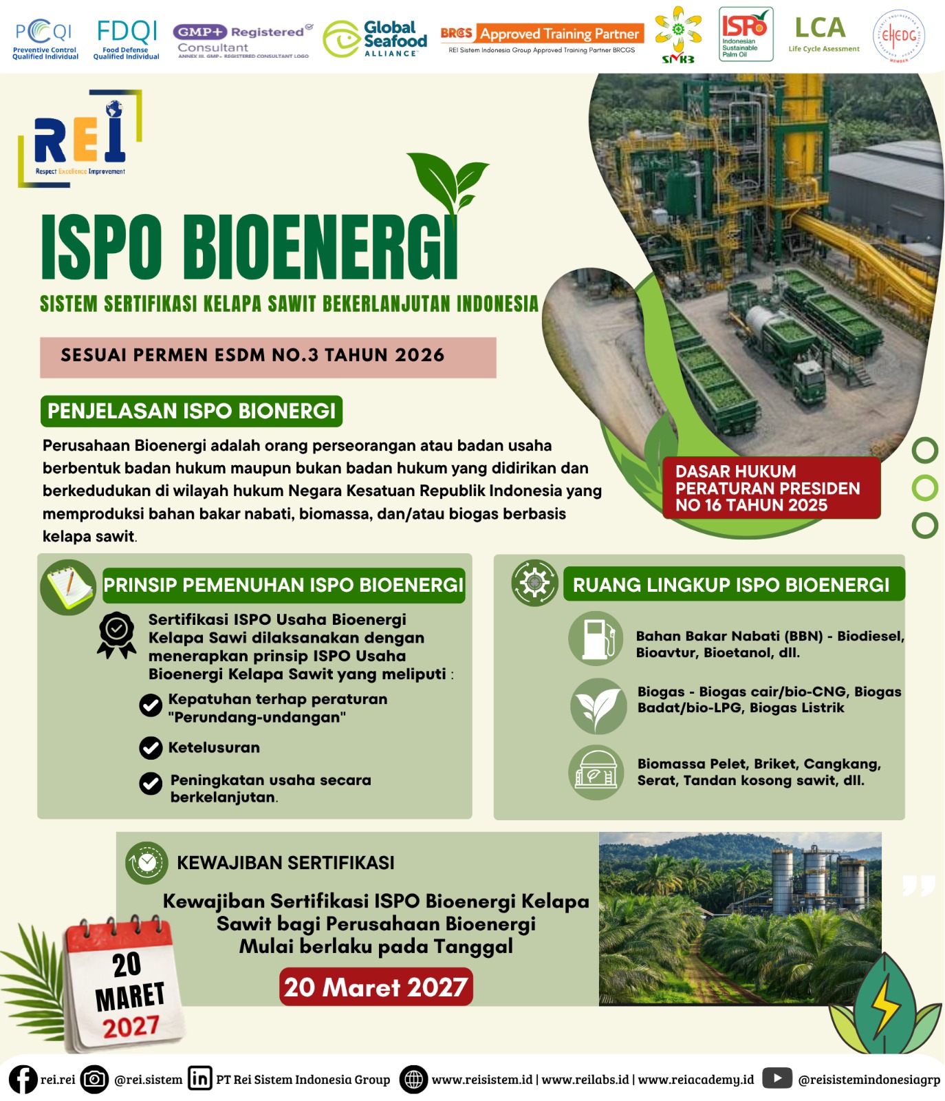 ISPO Bioenergi Kelapa Sawit